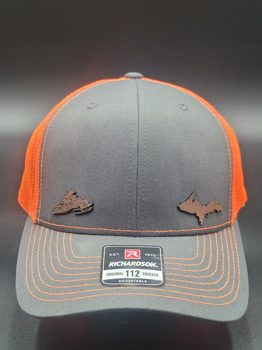 Upper Peninsula/Snowmobile Trucker Hat