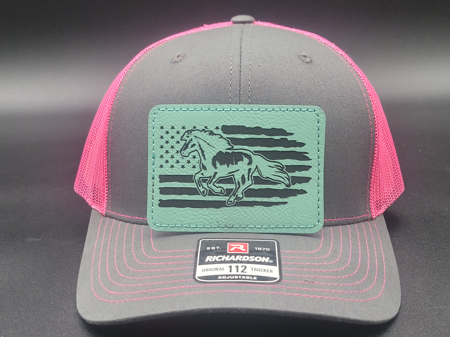 Horse and Flag Trucker Hat