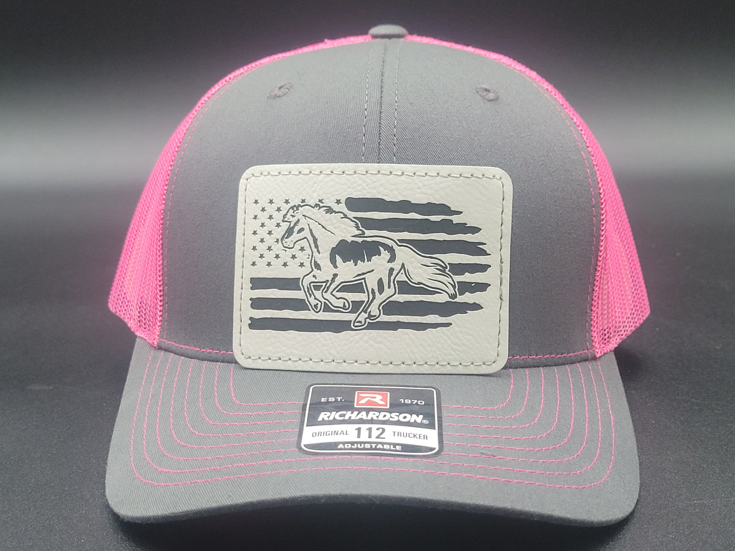 Horse and Flag Trucker Hat