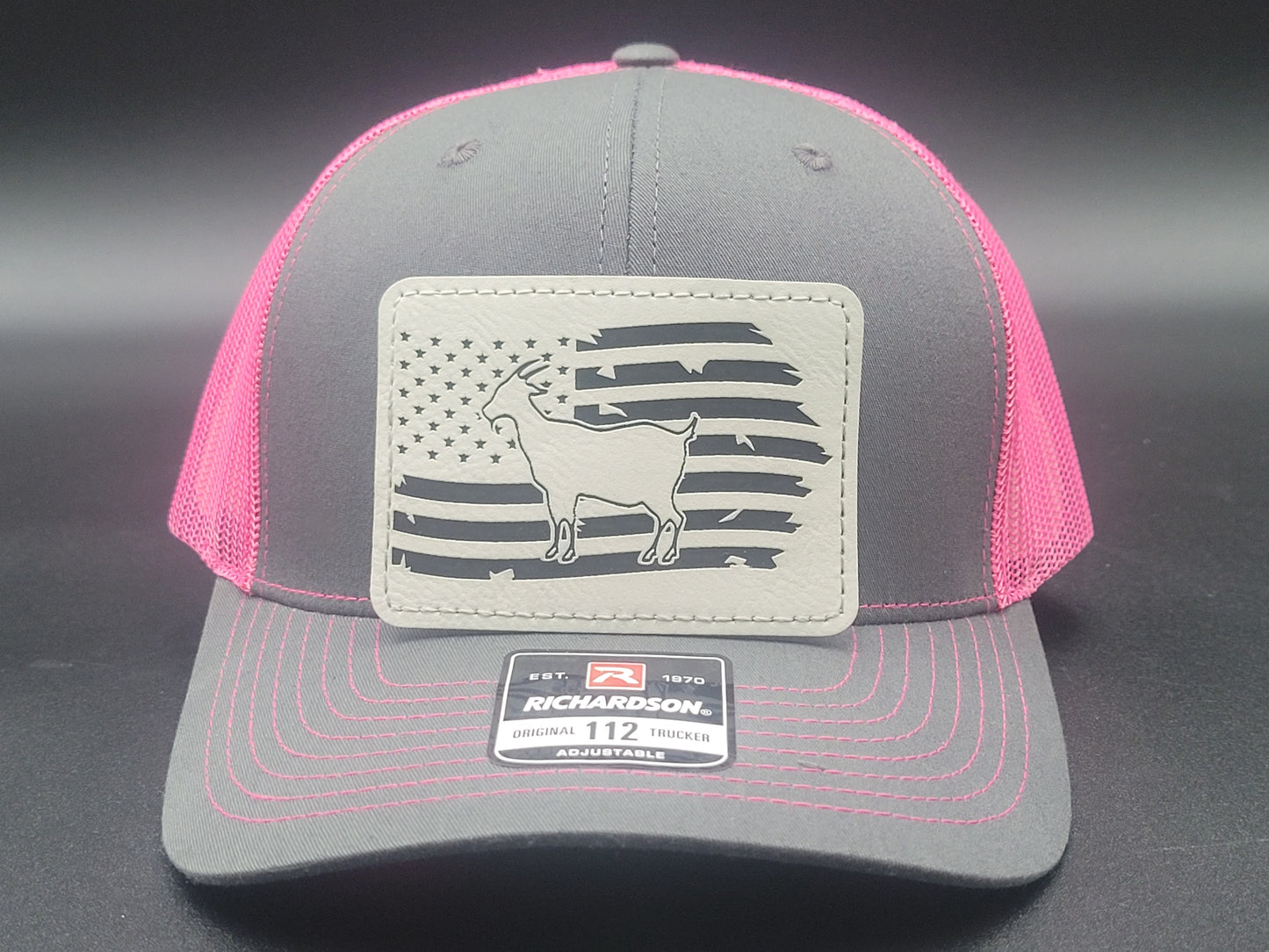 Goat and Flag Trucker Hat