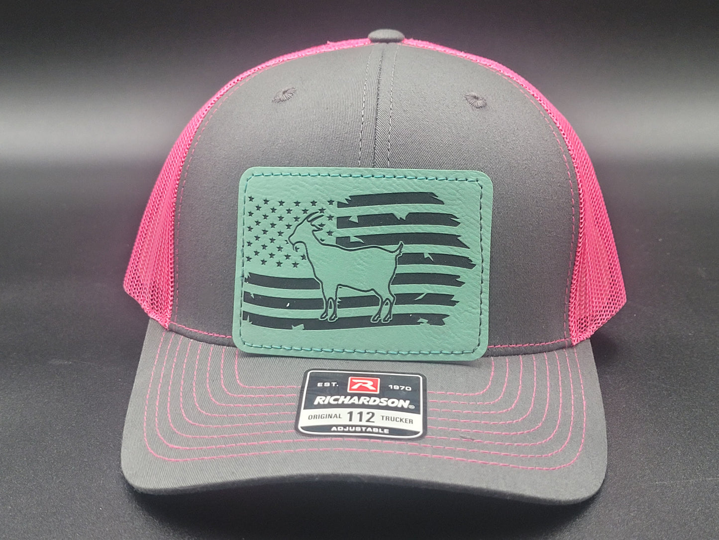 Goat and Flag Trucker Hat