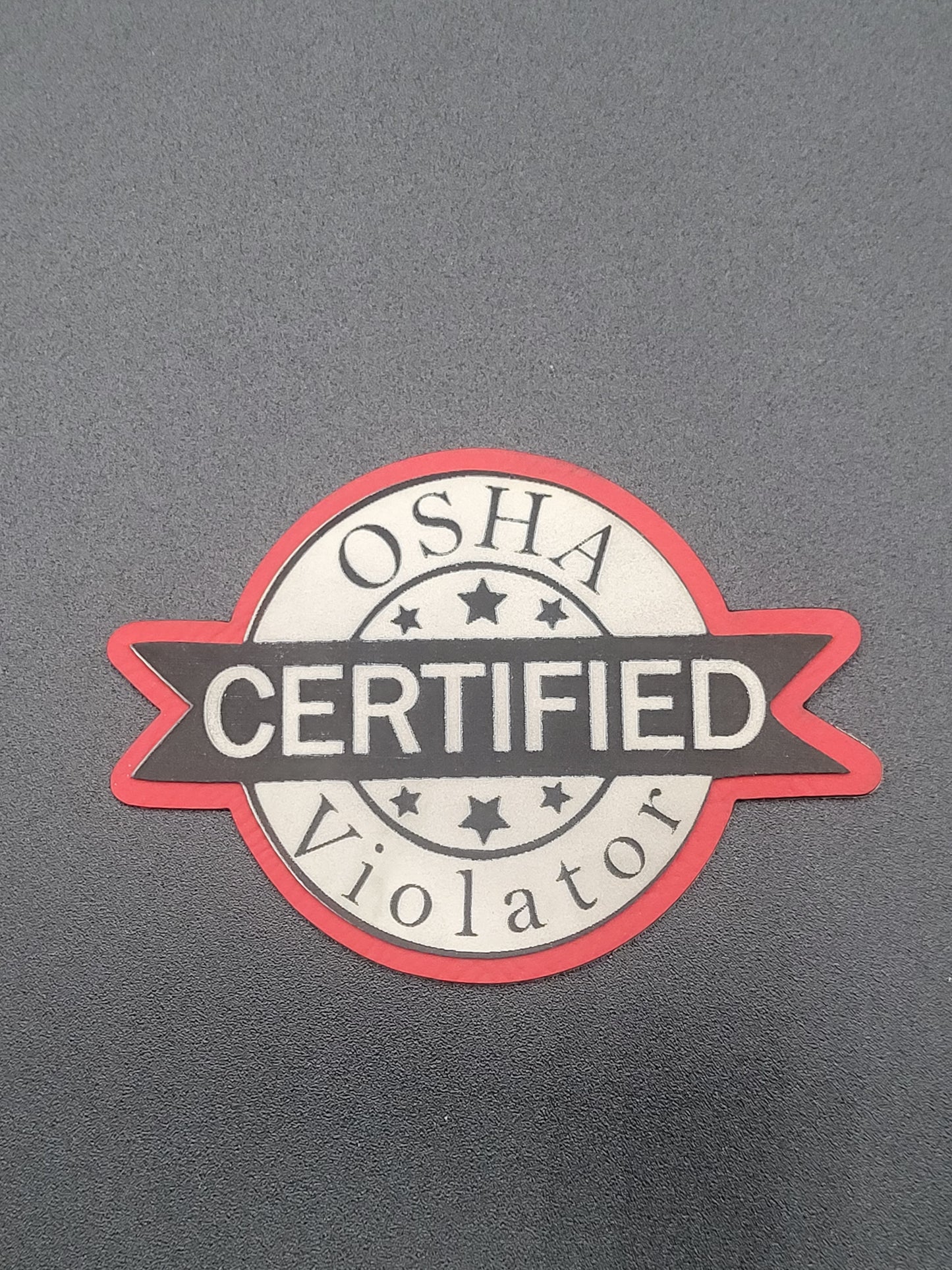 OSHA Violator Patch on Knit Cap