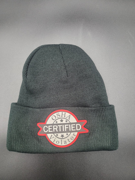 OSHA Violator Patch on Knit Cap