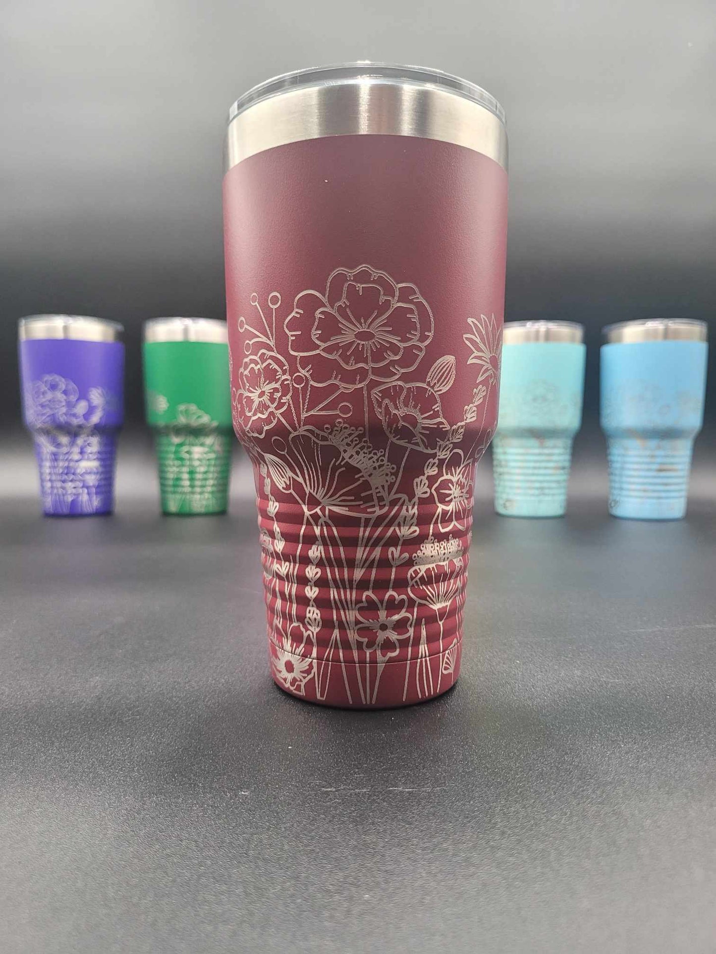 30oz Flower Wrap Tumbler